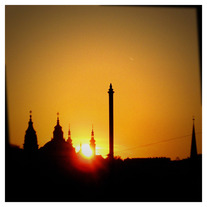 12x12 | Sunrise silhouette in Czech.