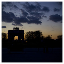 12x12 | Sunset before the Triumphal Arch, an antebellum.