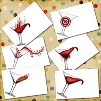 Booze Prints - Set of 6