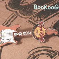 Hard Rock Cafe Dallas Texas, Kurt Cobain Guitar Pin, Nirvana, Rare, Limited Edition 300 ! BooKooGuru