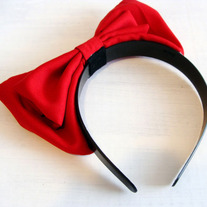 Cherry Red Bow Eco Headband by Sardinella Sardine
