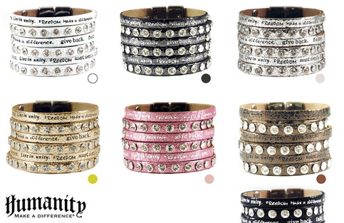 Humanity Bracelet, Cuff, Metallic, Beautiful Colors