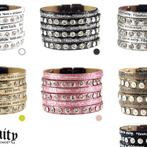 Humanity Bracelet, Cuff, Metallic,  Beautiful Colors