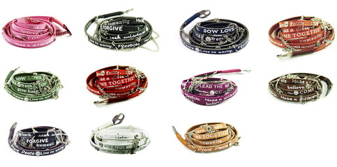 Humanity Bracelet, Wrap, Crystal, Chains