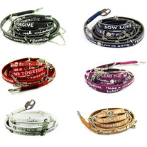 Humanity Bracelet, Wrap, Crystal, Chains