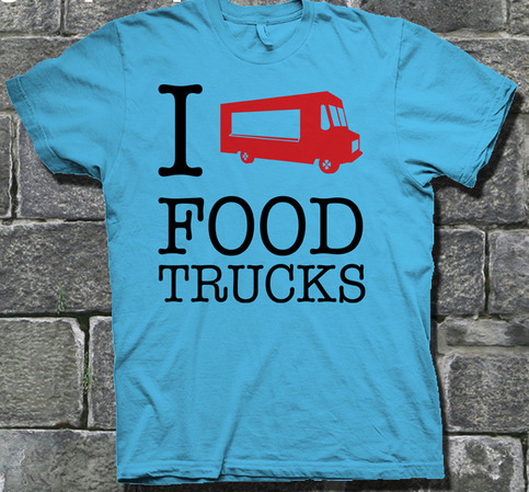 I LOVE FOOD TRUCKS - BLUE