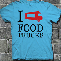 I LOVE FOOD TRUCKS - BLUE