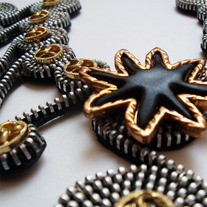 Star Zipper Necklace by Tamarindo