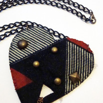 Deconstructed Heart Necklace by Denk