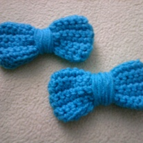 Easy Crocheted Bows (2 pack)