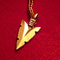 Golden Arrowhead Necklace