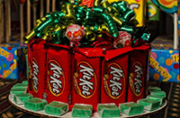 Candy Cake with Kit Kats