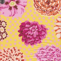Fat Quarter-Kaffe Fasset's Big Blooms, GP 91 yellow