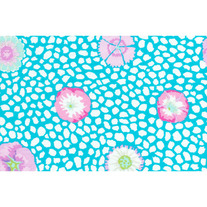 Fat Quarter-Kaffe Fasset's Guinea Flower in Turqoise, GP 59