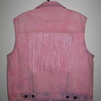 Dusty Pink Fringe Vest