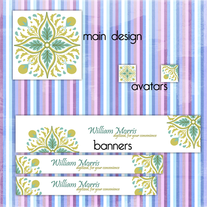 William Morris Online Shop Graphic Set