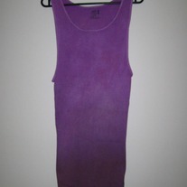 Purple Dip Dye Tank Dress