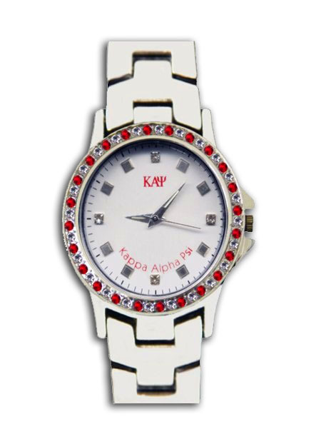 Kappa Alpha Psi Crystal Bezel Watch 
