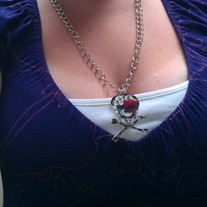 Day of the Dead Pirate Necklace 