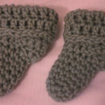 Straight Cuffed Crochet Socks (3 pairs)