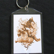 Custom 2 x 3" Art Keychain- Detailed Color