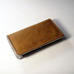 iPhone Wallet - Felt & Leather Fold Wallet - Grey/Caramel - Thumbnail 4