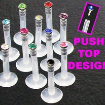 BIOFLEX Labret with Push-fit Gem!