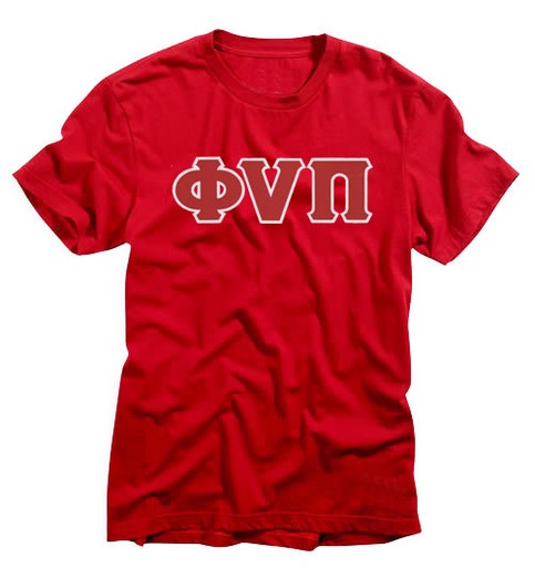 Ol' Skool Phi Nu Pi Tee (Red & Black)