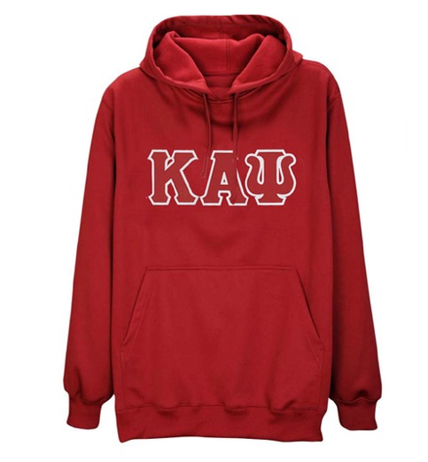 Kappa Alpha Psi Letter Pullover Hoodie (Red)
