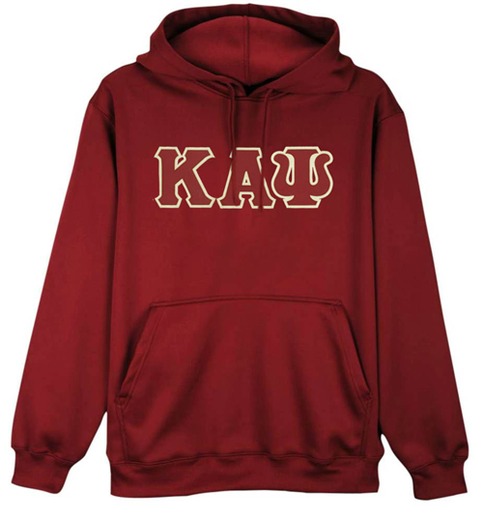 Kappa Alpha Psi Letter Pullover Hoodie (Krimson) 