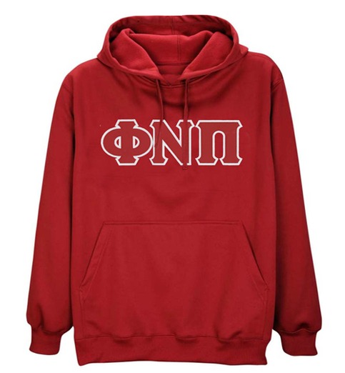 Phi Nu Pi Pullover Hoodie (Red)