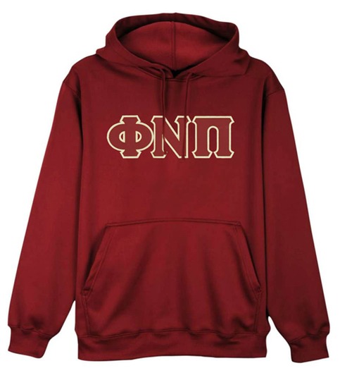 Phi Nu Pi Pullover Hoodie (Krimson)