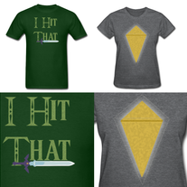 Gamer Couple I Hit That Master Sword Crystal Switch Mens And Womens T Shirts S-XXL