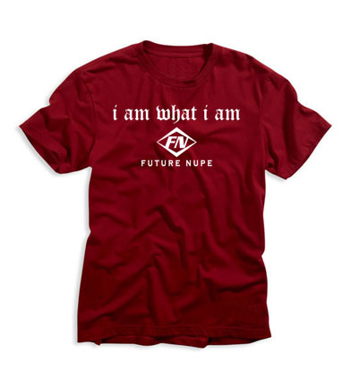 "I am What I am" Future Nupe Tee (Krimson)