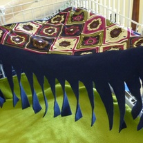 Corner Cave - Summer Evening Cotton & Dark Blue Fleece