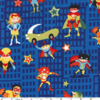 Fat Quarter-Michael Miller's Super Heroes in Blue/CX5099