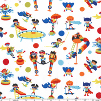 Fat Quarter-Michael Miller's Super Fun in Cream/CX5099