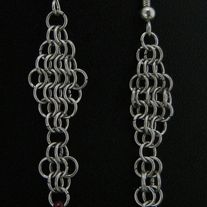 Euro Diamond Dangles - Chainmaille Earrings