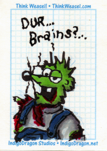 Sketch Card: Redneck Zombie