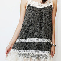 Country Floral Chiffon Dress 