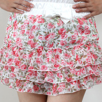 Floral Print Mini Skirt