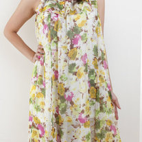 2-Way Boke Floral Dress