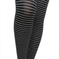 Stripe Knit Stirrup Leggings