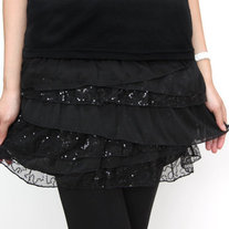 Flirty Ruffle Mesh Skirt