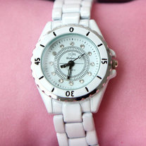 Ceramic Style White Watch
