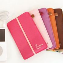 iPhone Sleeve with Elastic Band - Hot Pink