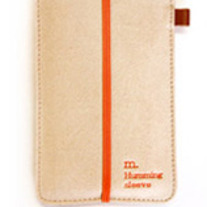 iPhone Sleeve with Elastic Band - Cream Beige
