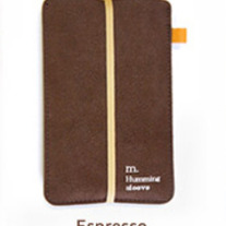 iPhone Sleeve with Elastic Band - Espresso