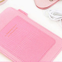 IPhone Sleeve with Card Slot - Pink