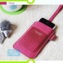 IPhone Sleeve with Card Slot - Rose